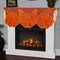 Fall Thanksgiving Decor Fireplace Scarf 20 x 60 Inch Brown Mantle Scarves Cover Lace Fall Runner for Thanksgiving Door Decorations Autumn Table Cover (Brown)